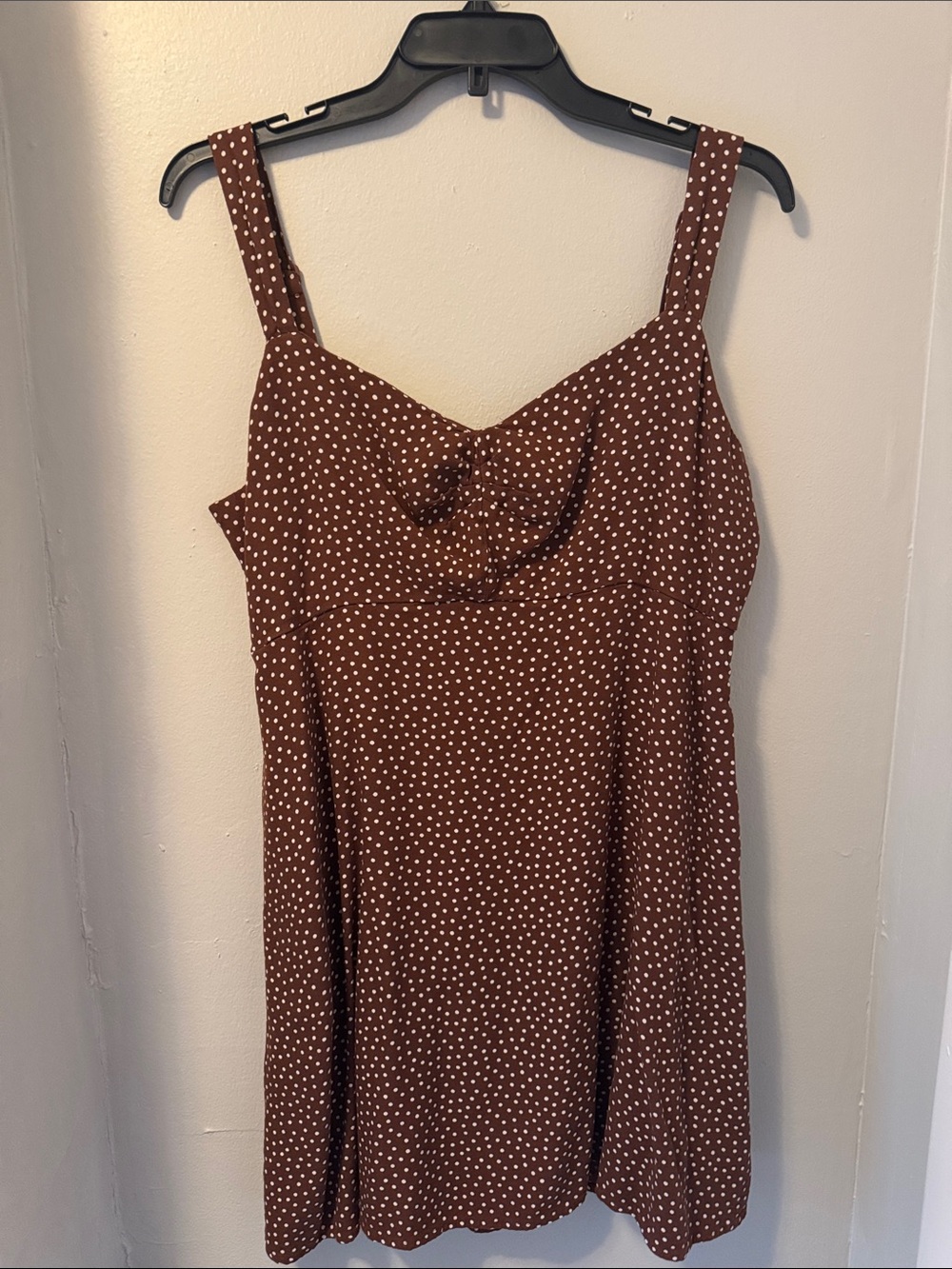Old Navy Brown Polka Dot Mini Dress